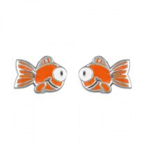 Pippa orange goldfish stud