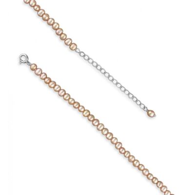 Pippa 30-35cm pink fresh water pearl necklace