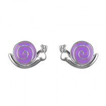 Pippa purple enamel snail...