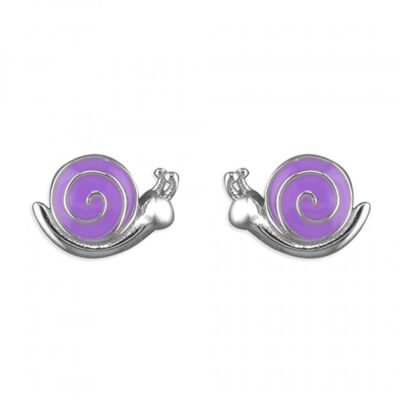 Pippa purple enamel snail...