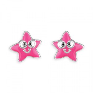 Pippa pink starfish stud