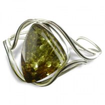 Large green amber with waves