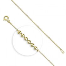 46cm/18in gold plated beads