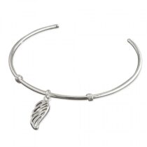 Plain cuff with angel wing...
