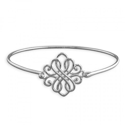 Filigree charm with sprung...