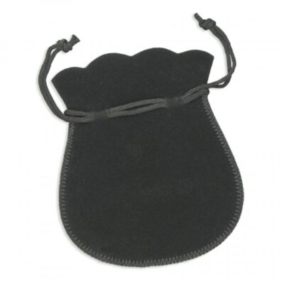 Black drowstring pouch
