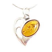 20x15mm/Heart-yellow amber...
