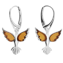 18 x 15mm/Phoenix-amber drop earrings