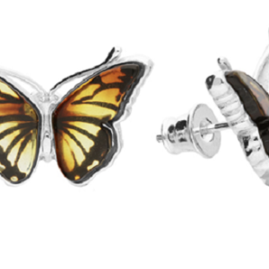 15mm/Petite-butterfly amber studs