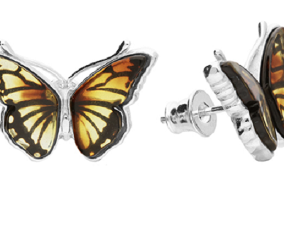 15mm/Petite-butterfly amber...