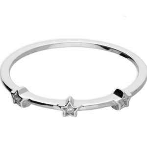 3-Cubic zirconia star on band
