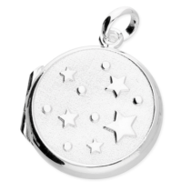 18mm/Round-embossed polished star