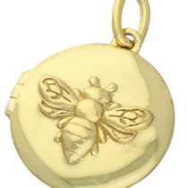 17mm/Yellow-gold plated Bee...